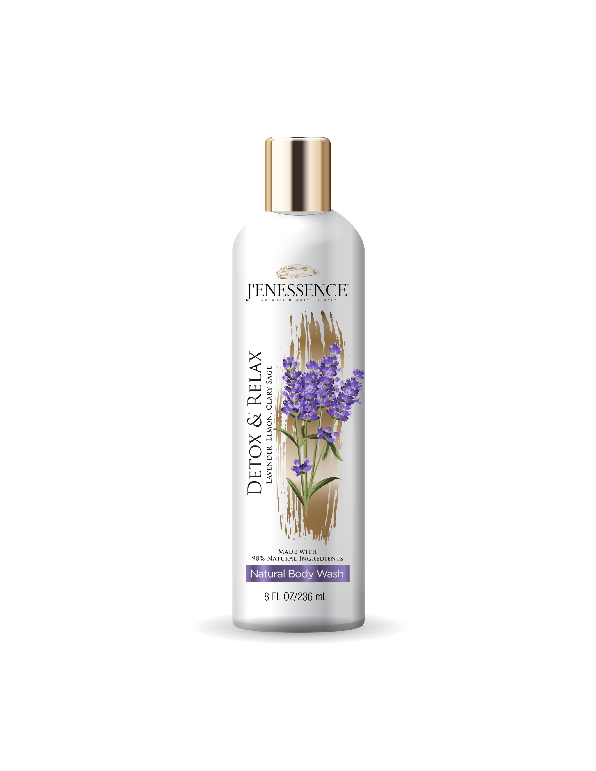J'enessence Natural Lavender Lotion & Wash Bundle - Detoxify & Relax